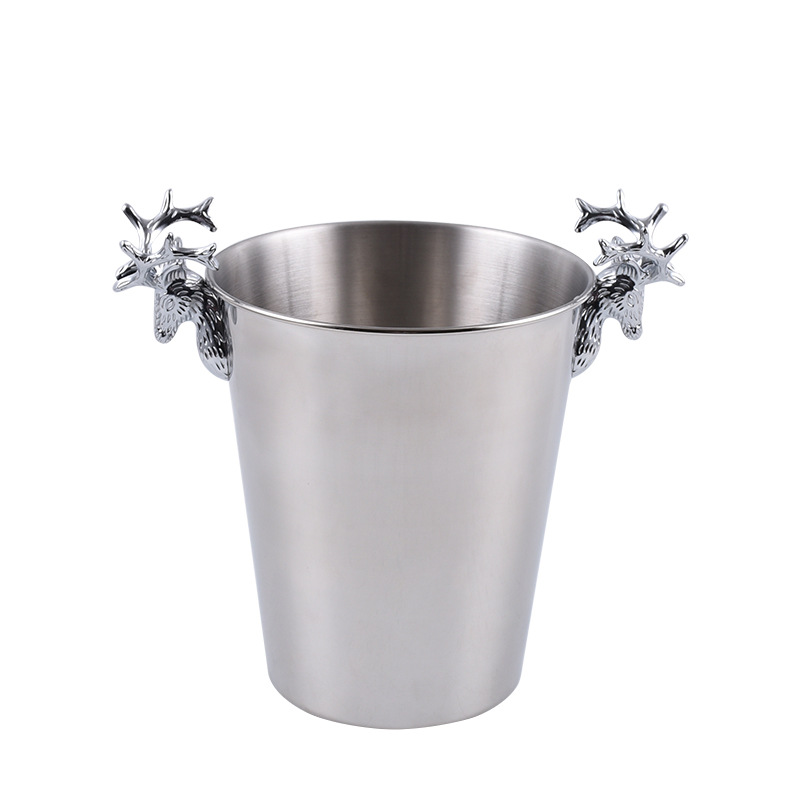 Deer ear champagne cask, gilded ice cask with stand, deer horn beer, spirits, red wine cask, ice wine cask stand, champagne cask stand details Picture