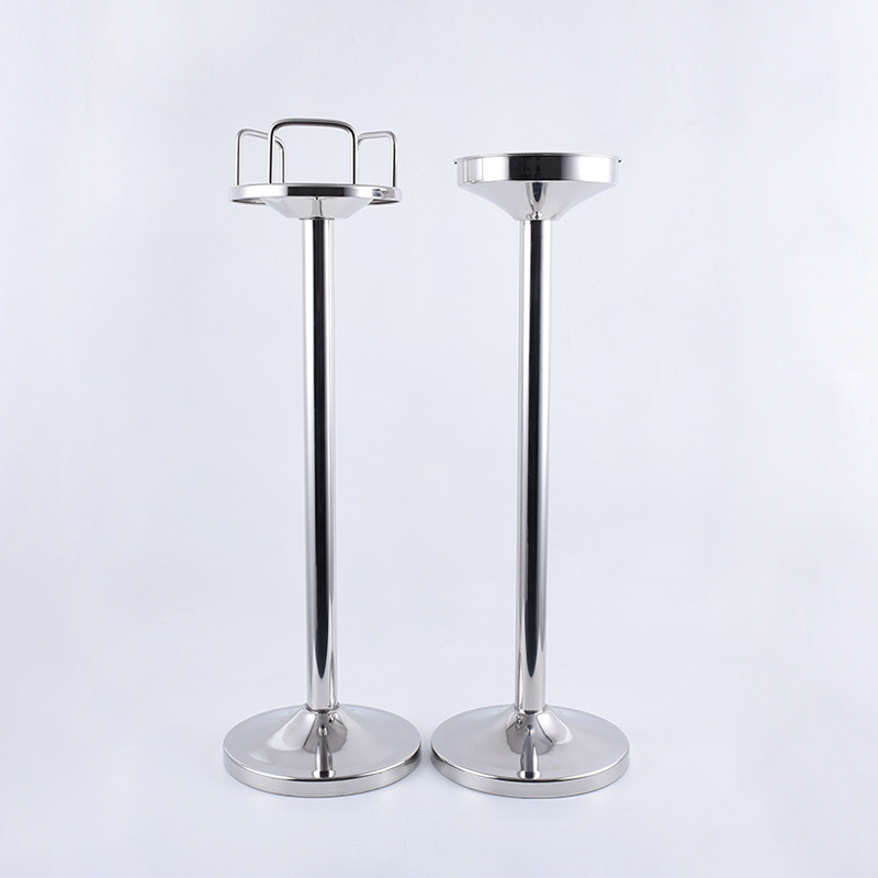 Creative banquet champagne barrel rack, wine barrel rack, stainless steel ice barrel rack, European-style ice barrel rack, luxury champagne rack