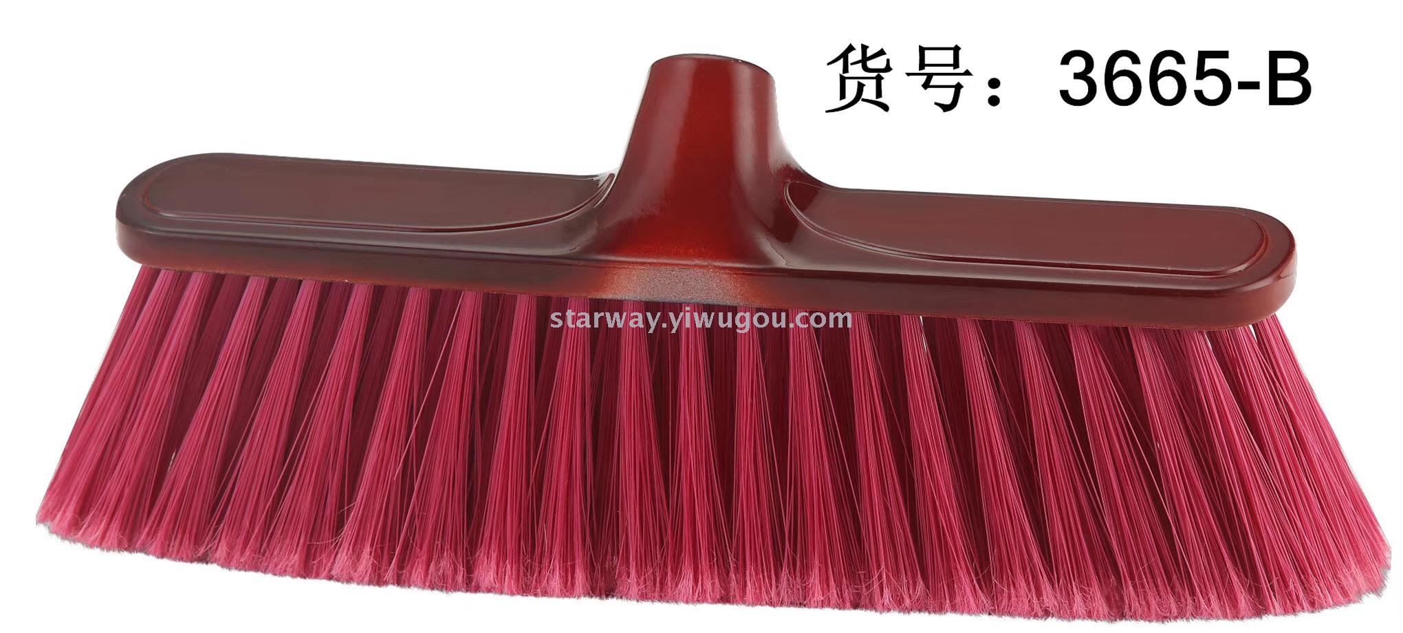 Hard-bristled plastic brooms, flat brooms, printed brooms, multi-functional brooms, household brooms, foreign trade Specification image