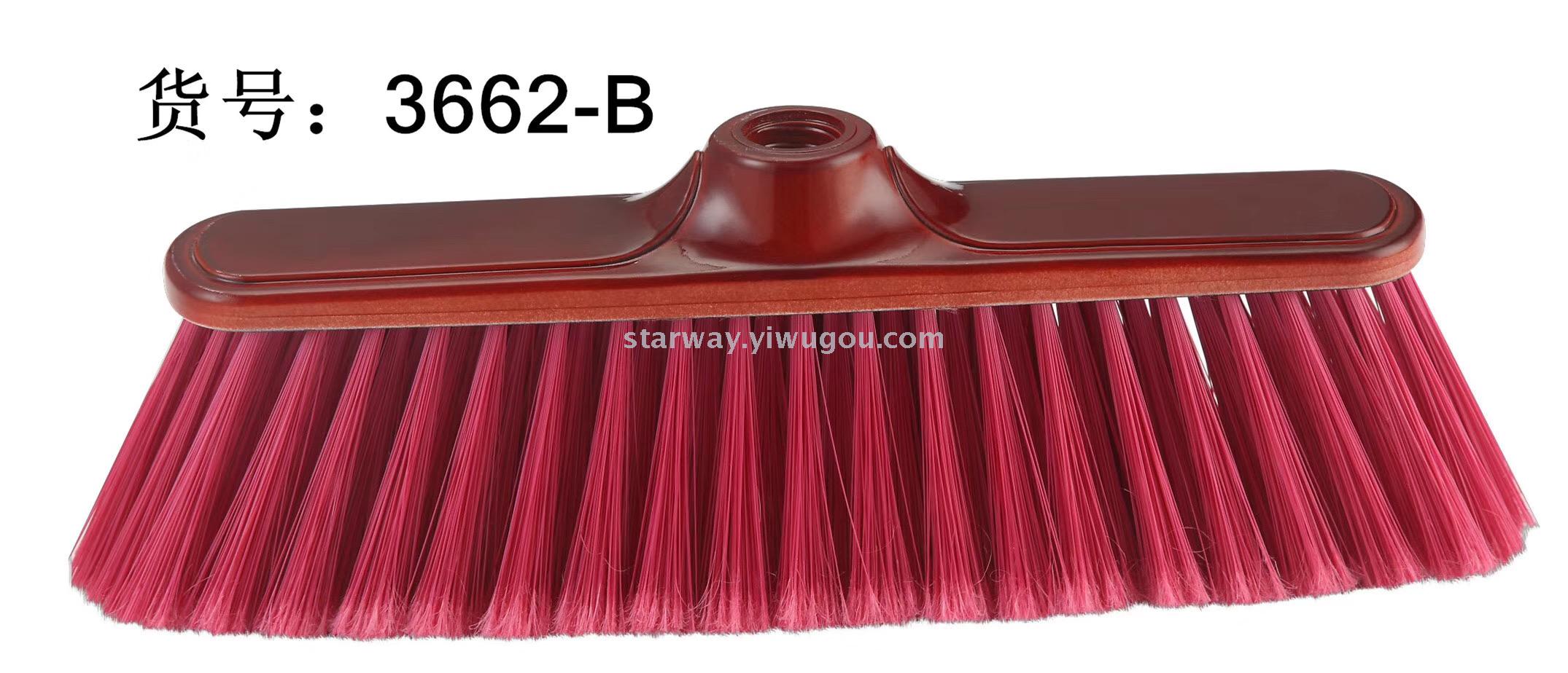 Hard-bristled plastic brooms, flat brooms, printed brooms, multi-functional brooms, household brooms, foreign trade Specification image