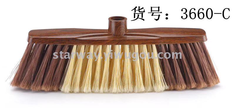 Hard-bristled plastic brooms, flat brooms, printed brooms, multi-functional brooms, household brooms, foreign trade Application Scenario