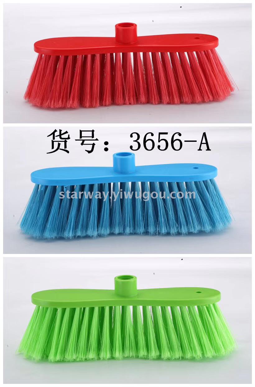 Hard-bristled plastic brooms, flat brooms, printed brooms, multi-functional brooms, household brooms, foreign trade details Picture