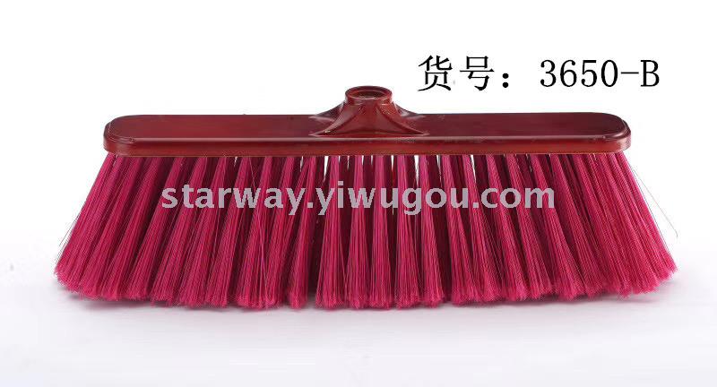 Hard-bristled plastic brooms, flat brooms, printed brooms, multi-functional brooms, household brooms, foreign trade details Picture