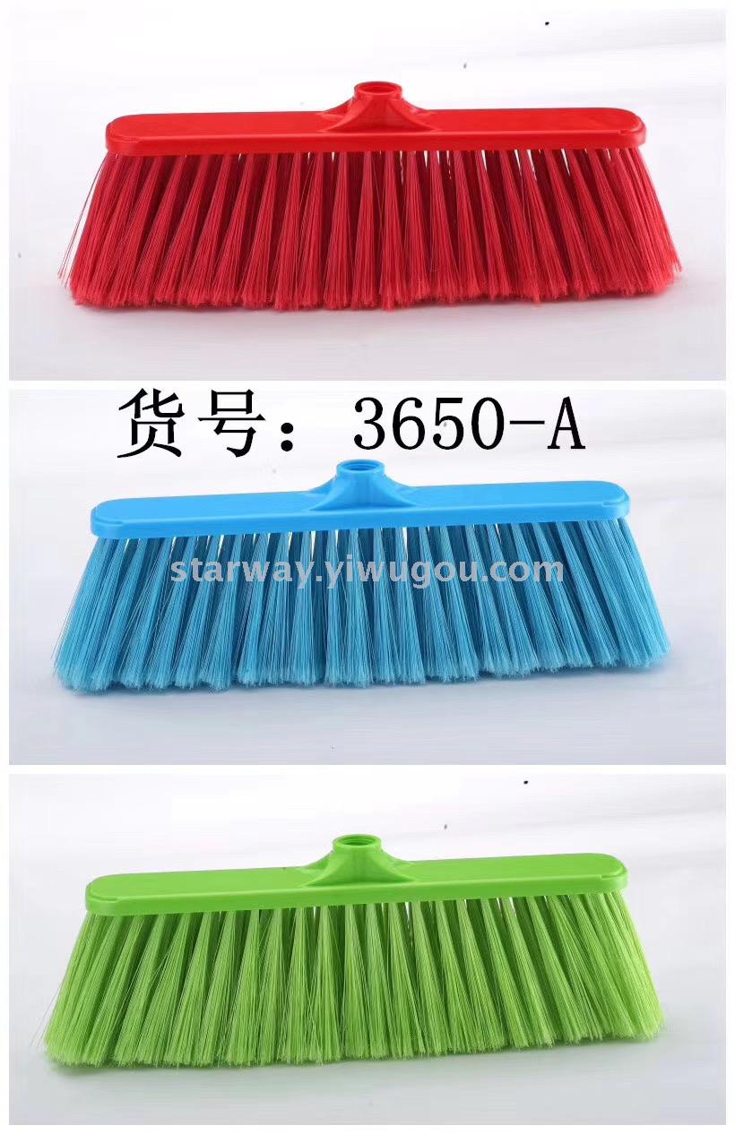 Hard-bristled plastic brooms, flat brooms, printed brooms, multi-functional brooms, household brooms, foreign trade Application Scenario