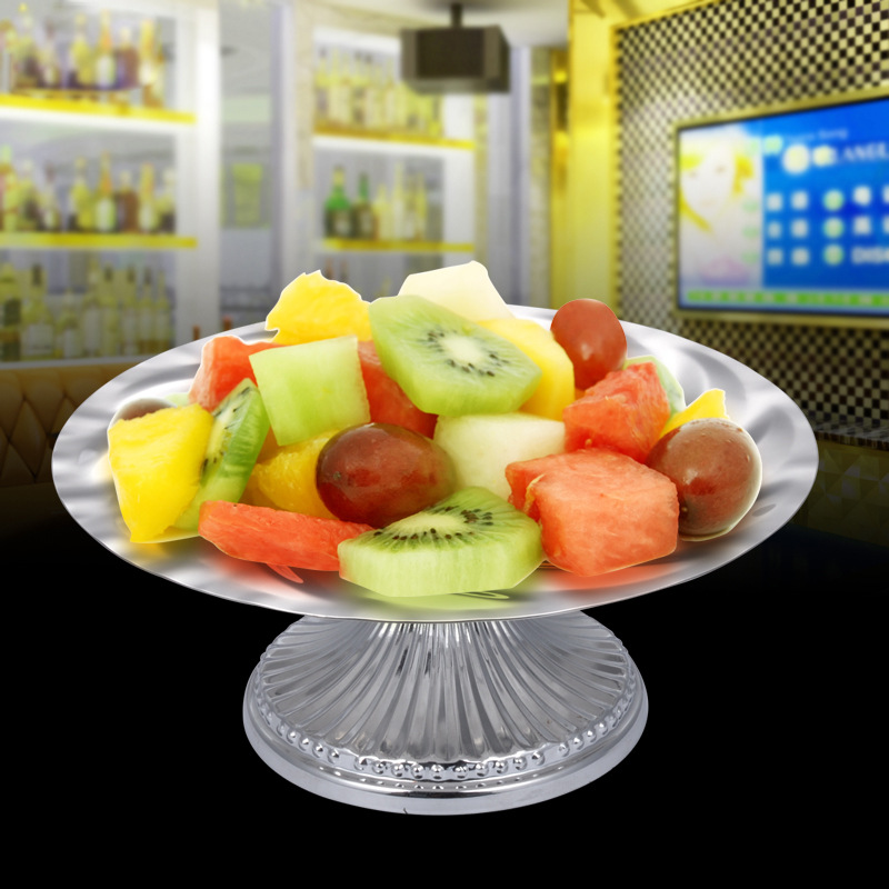 Stainless steel fruit plates, fruit baskets, fruit basins, fashionable and creative bars, KTVS, dried fruits, candy plates, fruit saucers, snack plates