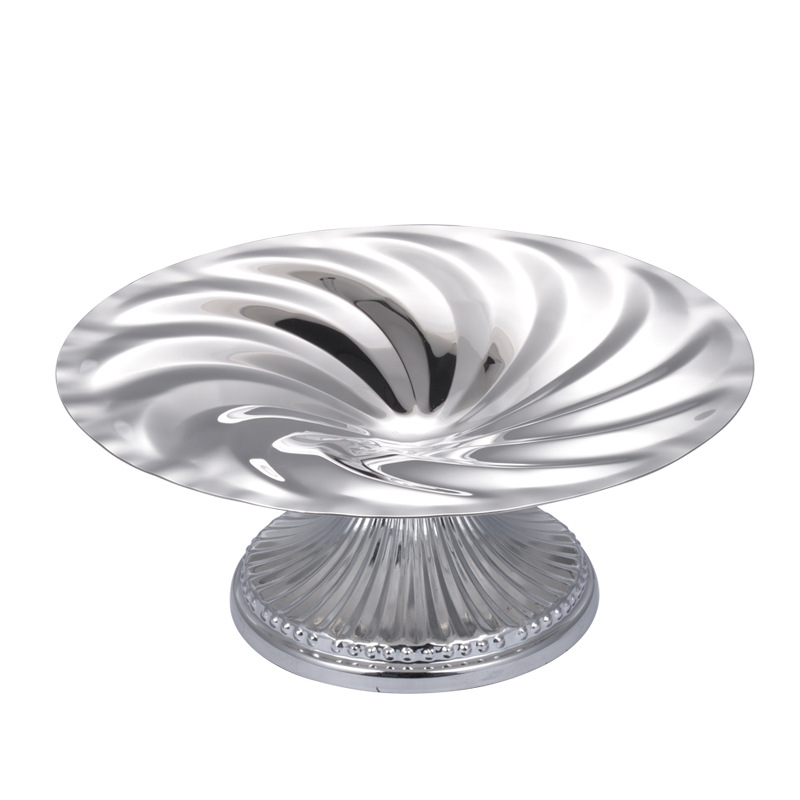 Stainless steel fruit plates, fruit baskets, fruit basins, fashionable and creative bars, KTVS, dried fruits, candy plates, fruit saucers, snack plates Item Picture