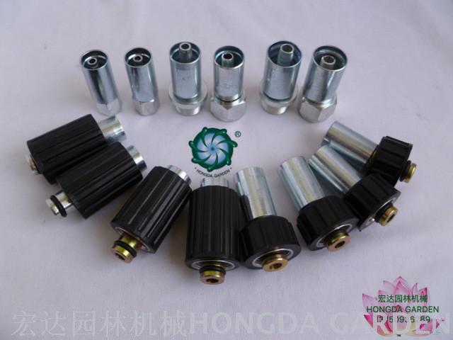 Steel wire pipe fittings for washing machines and car washes, 280/380, 55/58 type pressed joints, high-pressure pipe accessories details Picture