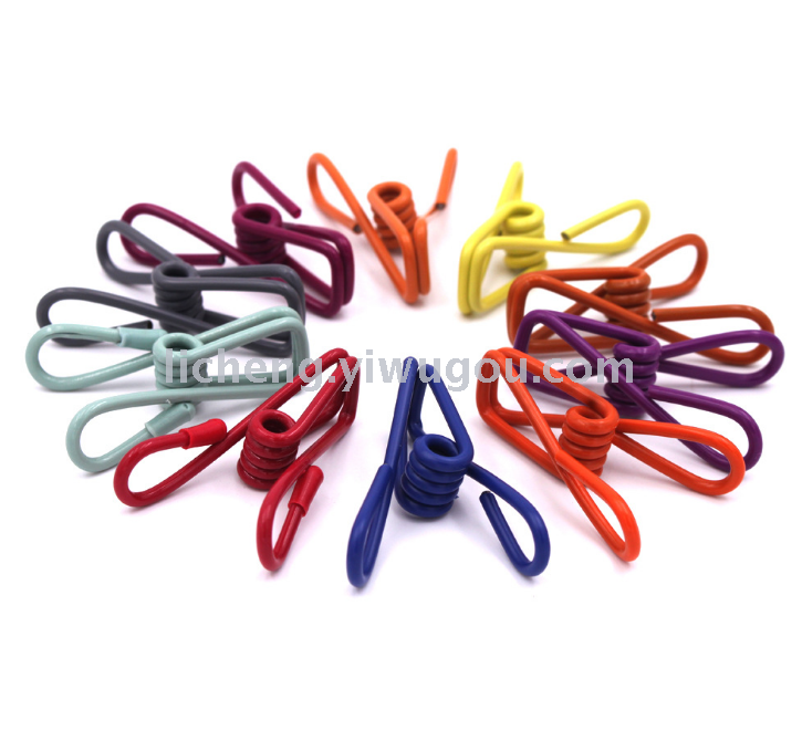 彩色多功能晾衣夹 便携式毛巾夹子袜子夹封口夹10个装