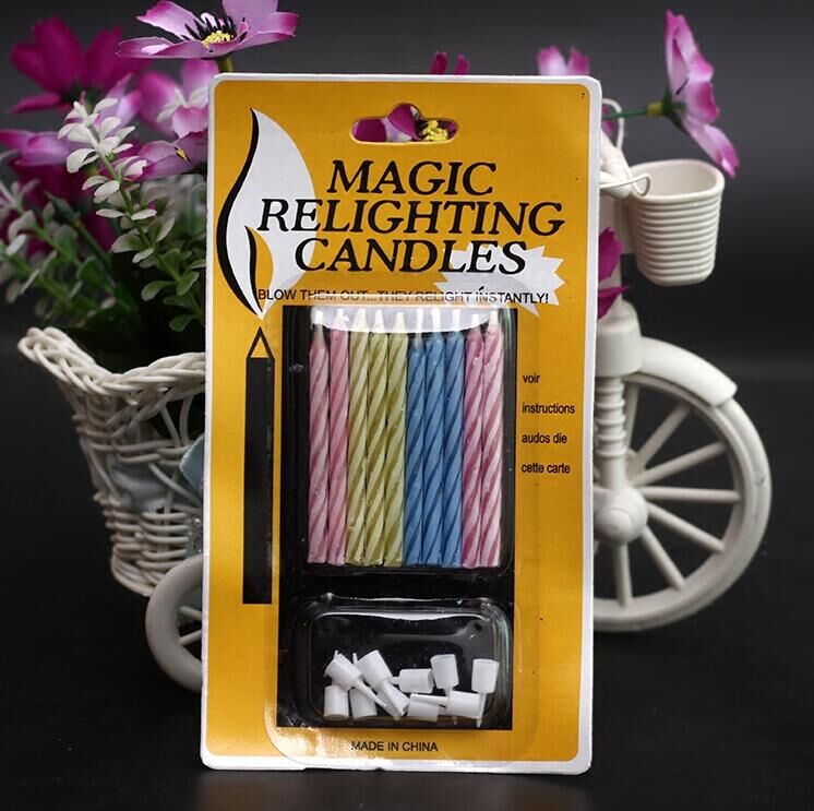 Creative new strange amazing candles surprise net red blow out magic party birthday candles decoration craft candles