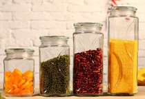 Glass sealed tank storage bottles