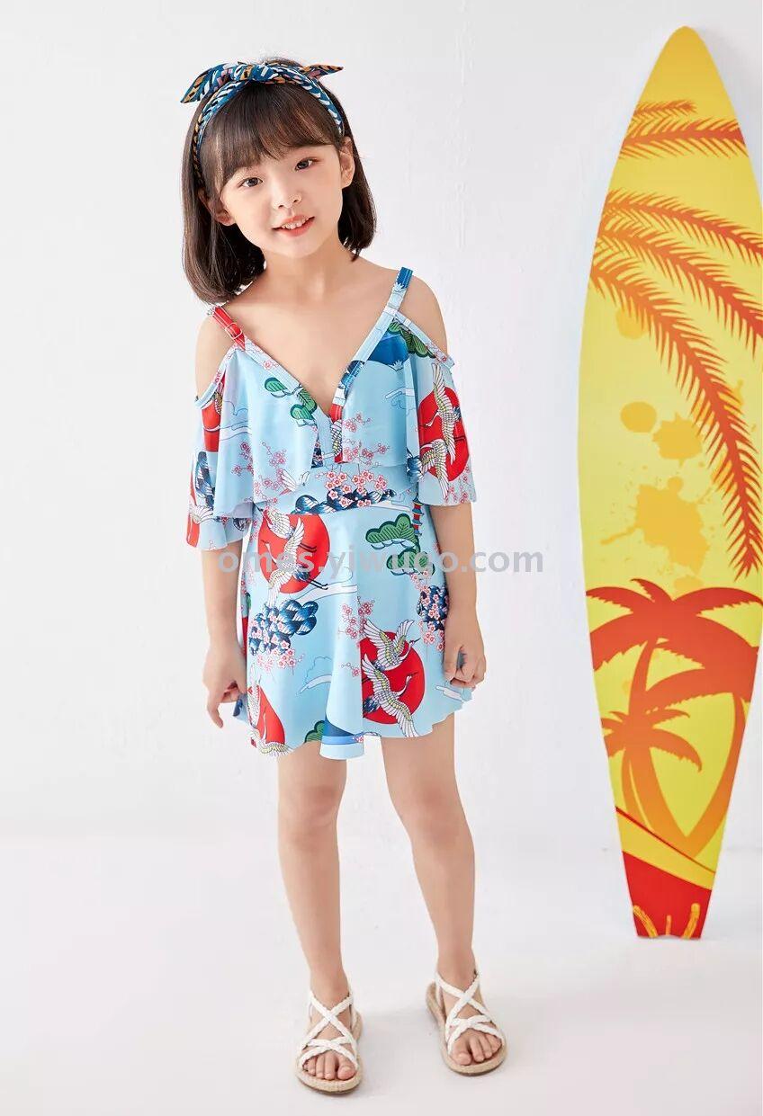 Children's swimsuit Women's swimsuit one-piece princess skirt baby swimsuit cute girl swimsuit