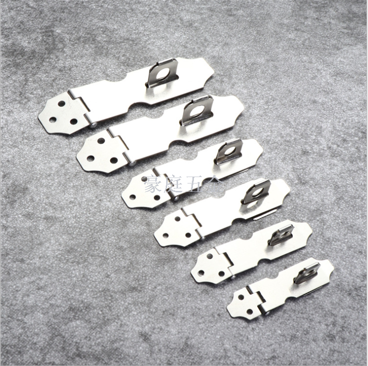 Stainless Steel Latches Lock plate Door clasp/Drawer Door buckle Stainless Steel vintage cabinet door latch thickened