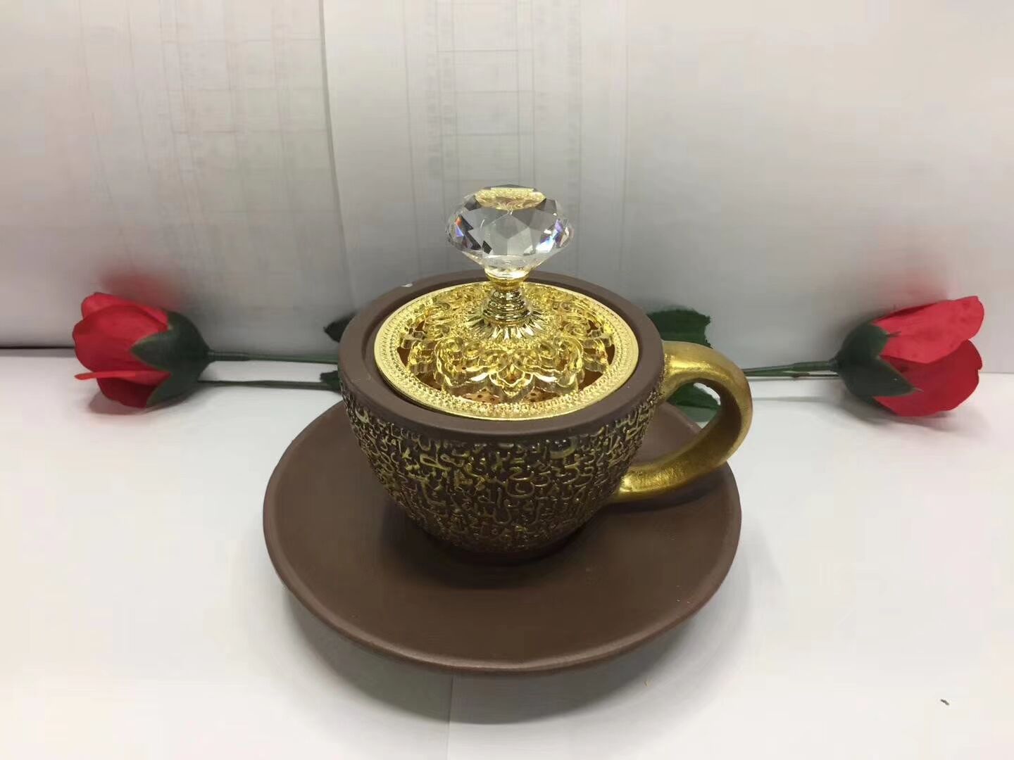 香薰瓶香罐祭祀寺庙用品插香瓶家用小香炉家用香炉