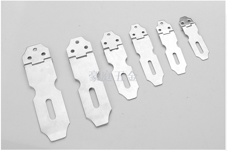 Stainless steel lock, lock plate, door lock/drawer door buckle, stainless steel old-fashioned cabinet door lock, thickened details Picture