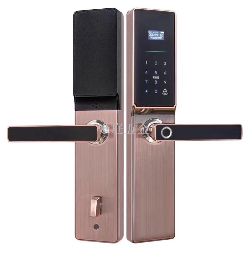 قفل بصمات الأصابع هو قفل خشب ذكي Specification image