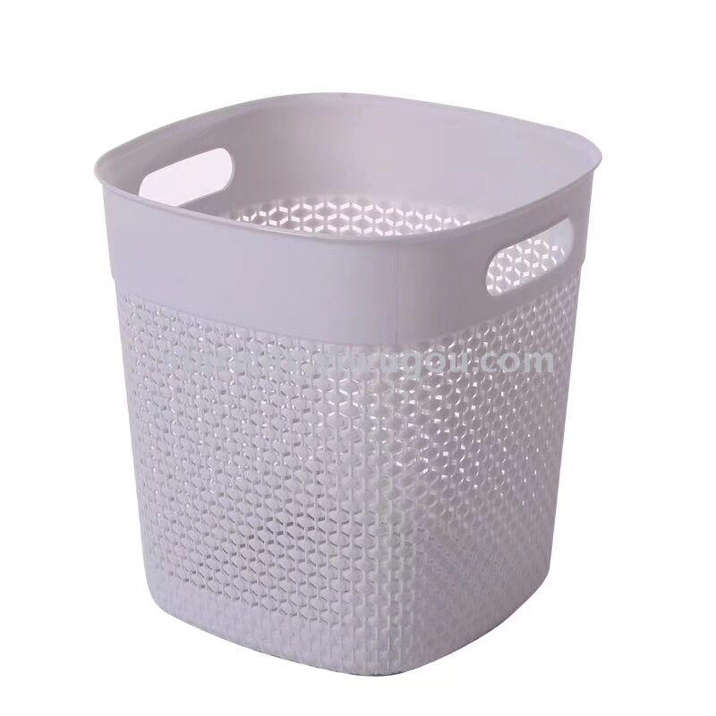 创意仿滕方形垃圾桶 厨房卧室无盖实用垃圾桶