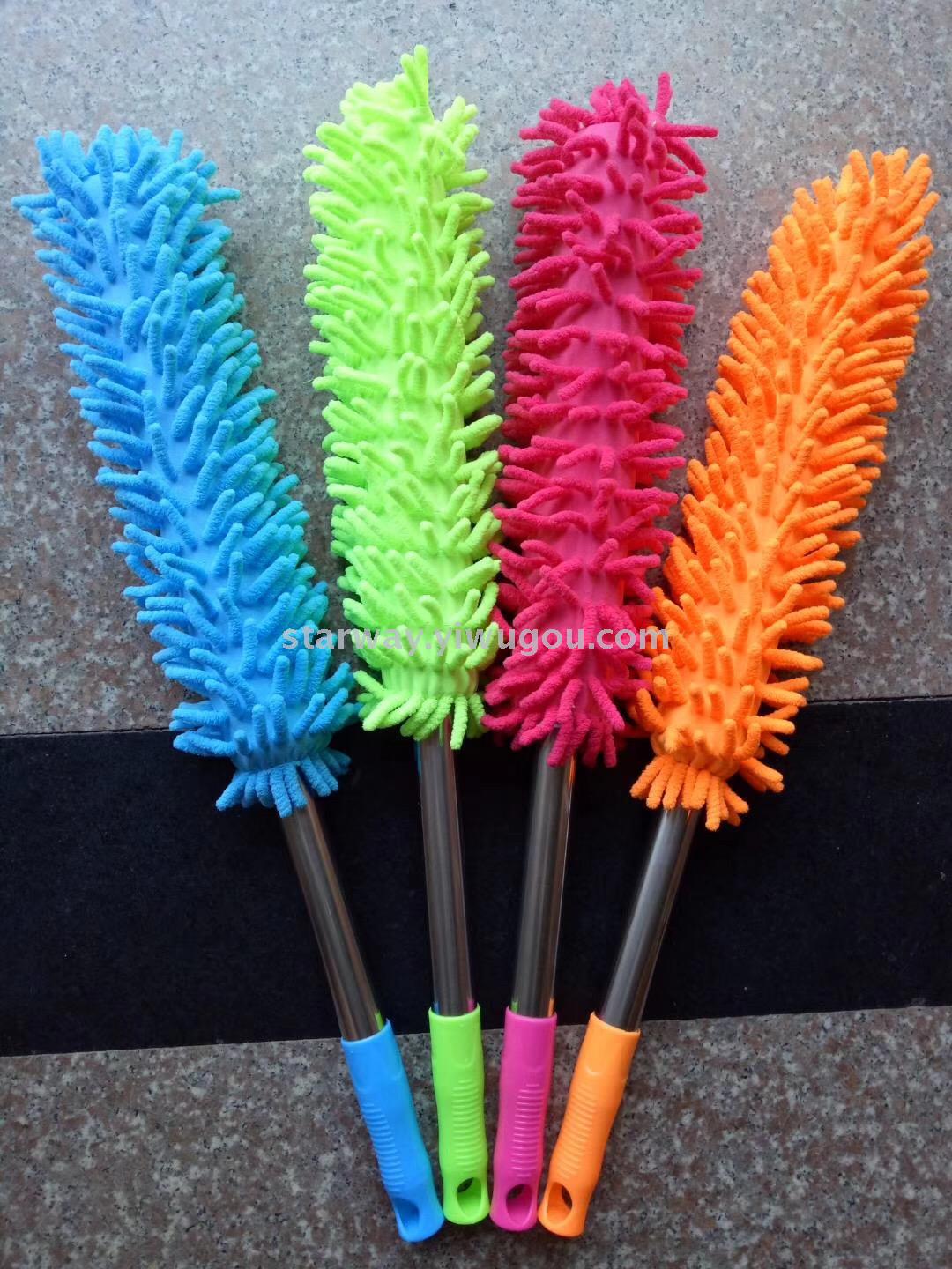 Chenille duster, non-retractable and non-shedding cleaning brush duster, stainless steel retractable duster details Picture