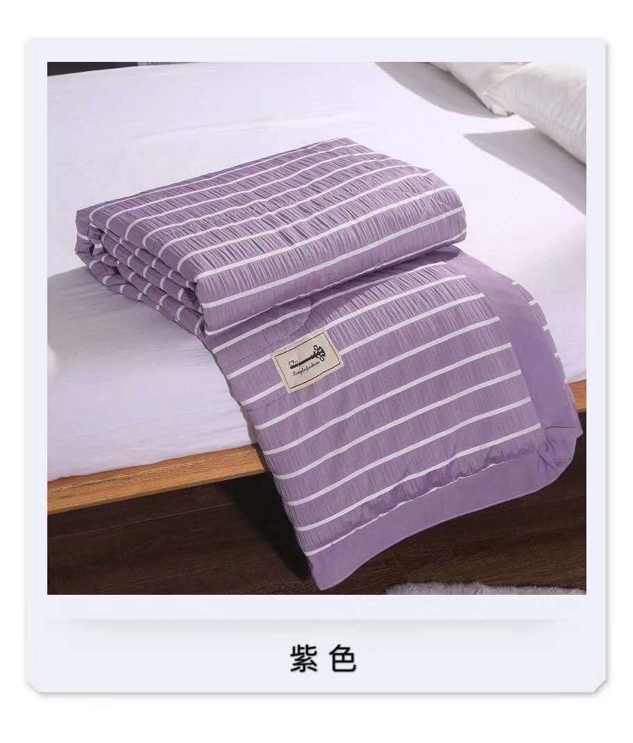 Korean version solid-color woven seep yarn single summer quilt special offer, no pilling, no fading, Korean lace 1.5m 2m Seep