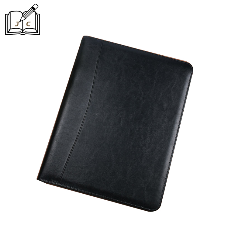 Customized multi-functional calculator folder A4PU manager's folder, business meeting zipper bag and logo from the manufacturer