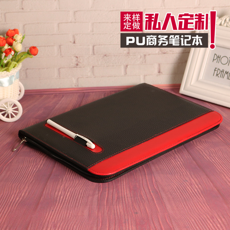A4 multi-functional folder, folder, sales folder, leather manager folder, business signing, customized signing book for this conference Specification image
