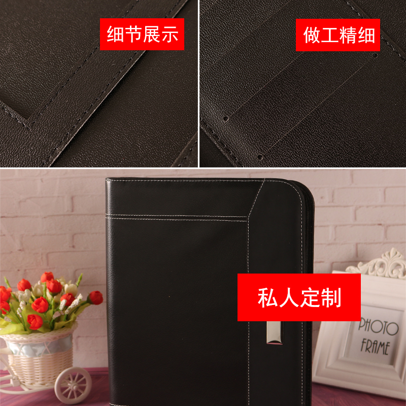 Ready-made A4 folder, multi-functional manager's folder, office sales, business materials, bookcase, sales presentation folder, custom LOGO Item Picture