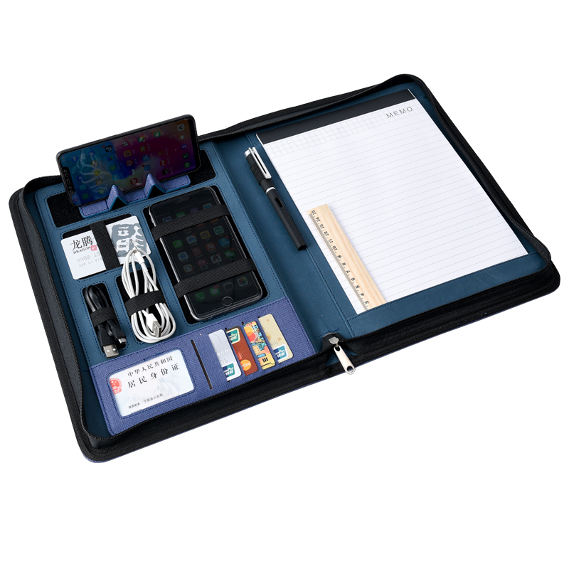 This business multi-functional folder for company meeting signing, a4 manager's folder, enterprise 4S store sales folder, and customized logo Item Picture