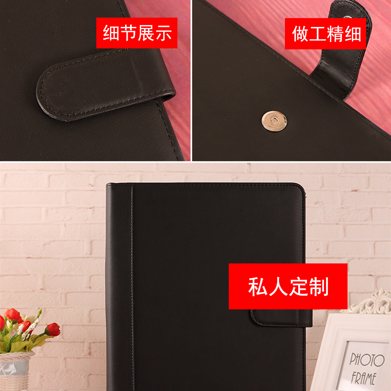 A4 multi-functional folder, folder, sales folder, leather manager folder, business signing, customized signing book for this conference Item Picture