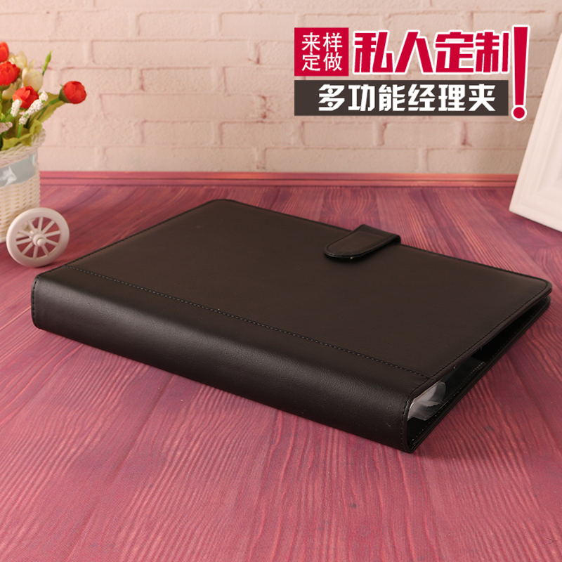 A4 multi-functional folder, folder, sales folder, leather manager folder, business signing, customized signing book for this conference details Picture