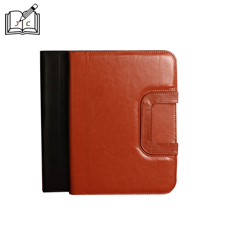 In-stock zipper briefcase, A4 business office manager's binder, folder storage holder, customizable LOGO