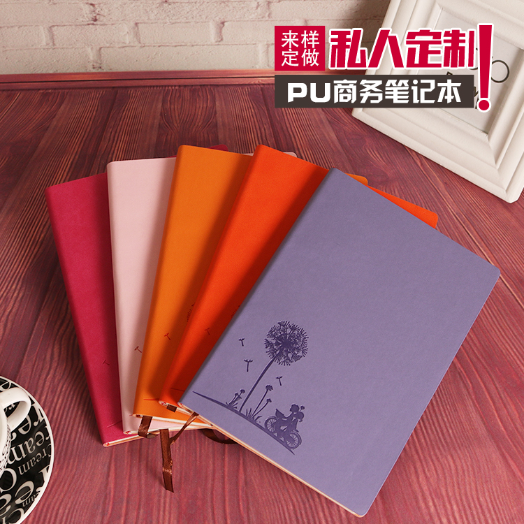 Factory wholesale notebooks, student fresh and clean diaries, business office faux leather surface notebooks available for customization details Picture