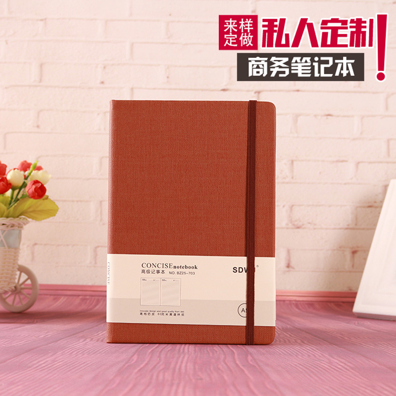 Factory direct sales of A5 notebooks, PU imitation leather business notebooks, office notebooks, gift sets, customized logo stationery details Picture