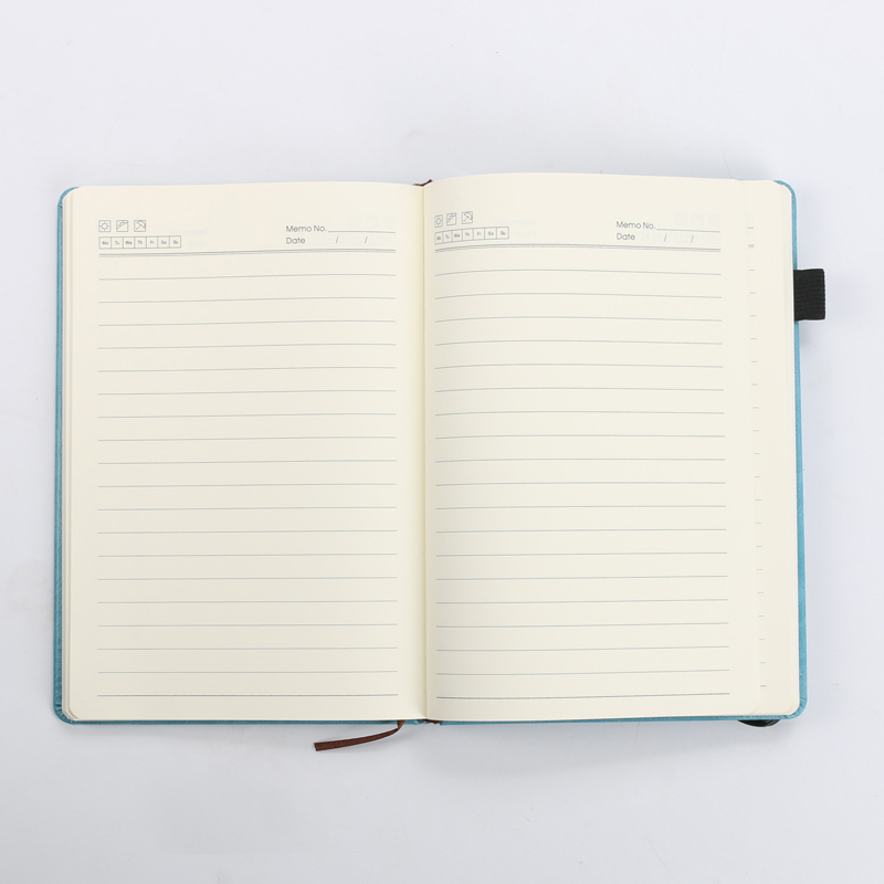 Fábrica en stock al por mayor estilo de inserto de pluma portátil de negocios con elástico tipo strap PU notebook puede ser logotipo personalizado Item Picture