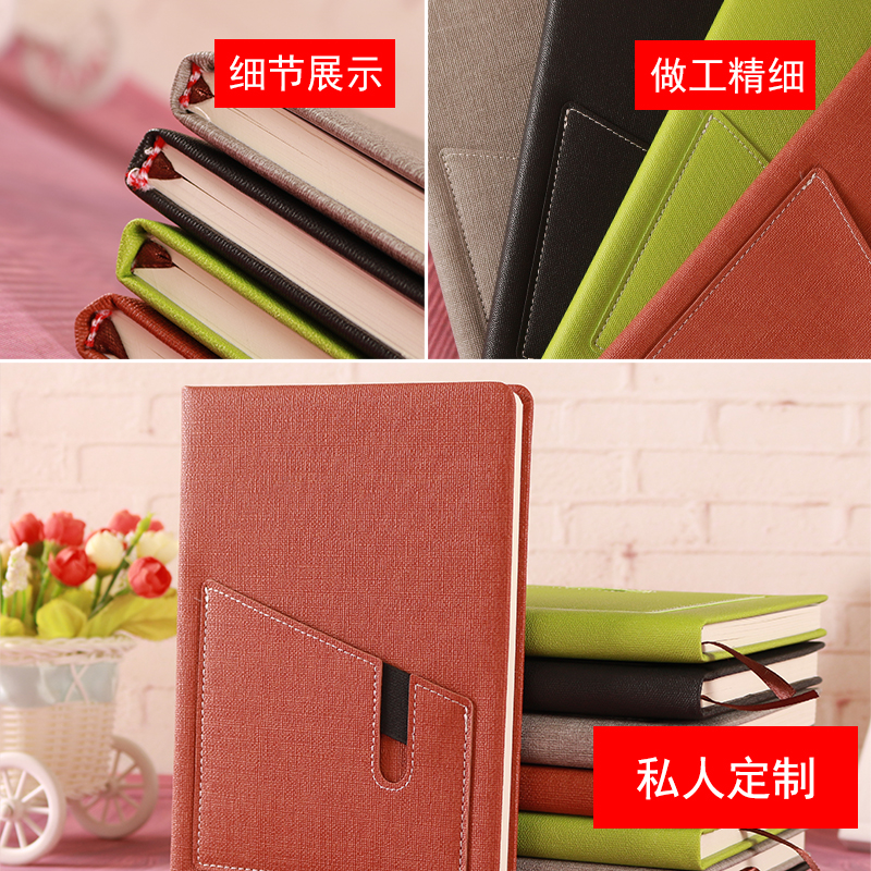 Factory wholesale A5 business notebook, belt-like pocket notebook, creative stationery, diary, customized LOGO Item Picture