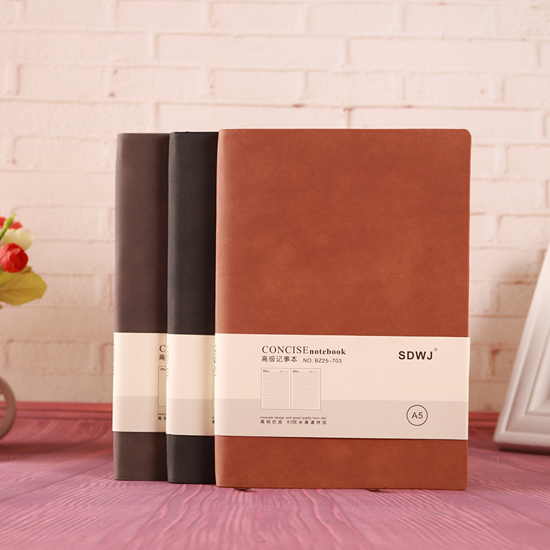 Factory direct sales of A5 notebooks, PU imitation leather business retro notepads, office notebooks, customized office notebooks Specification image