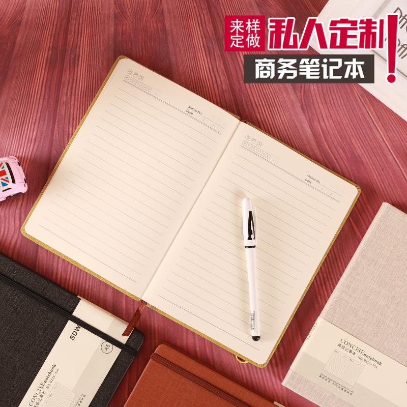 Factory direct sales of A5 notebooks, PU imitation leather business notebooks, office notebooks, gift sets, customized logo stationery Specification image