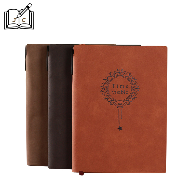 Professional custom sheepskin surface notebook, retro business notebook with imitation leather, A5 office diary, custom-made LOGO