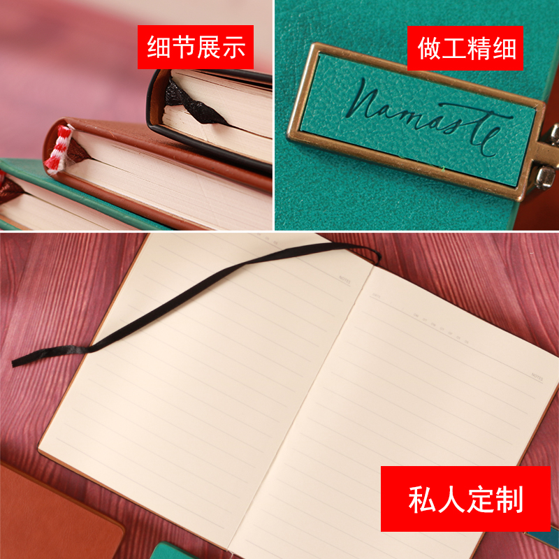 Wholesale of creative gifts, stationery, office PU leather A5 notebooks, notepads, notebooks, custom LOGO notebooks Application Scenario