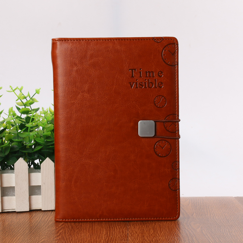 Factory direct sales of high-end business leather creative gifts, paperback note-taking notebooks, custom logo, wholesale in stock Specification image