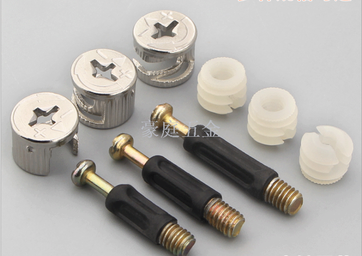 Armario de ropa material de hierro desmontar sujetadores 3 en 1 conector