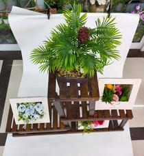 New fund wood wears tripod simulation flower collocation article adornment