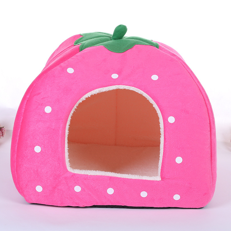 Creative pet products: dog beds, strawberry beds, pet beds, detachable and washable bed pads, dog pads, wholesale and customization from manufacturers Item Picture