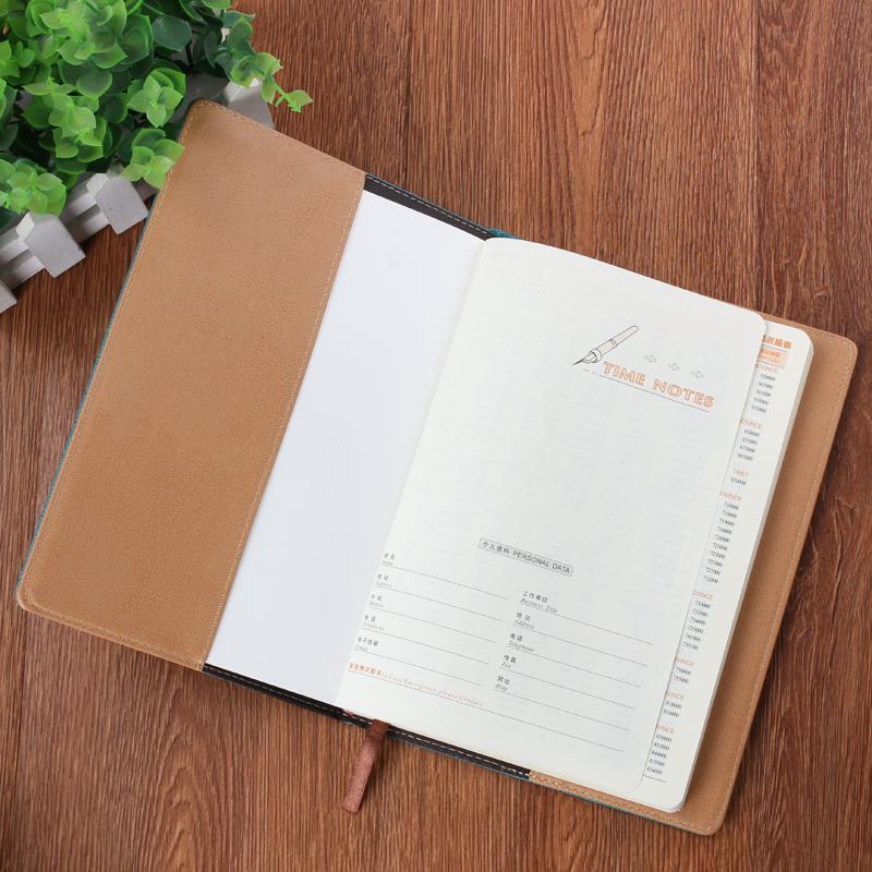 Factory direct sales of high-end leather creative gifts, paperback note-taking notebooks, stationery, custom logo, wholesale in stock Item Picture
