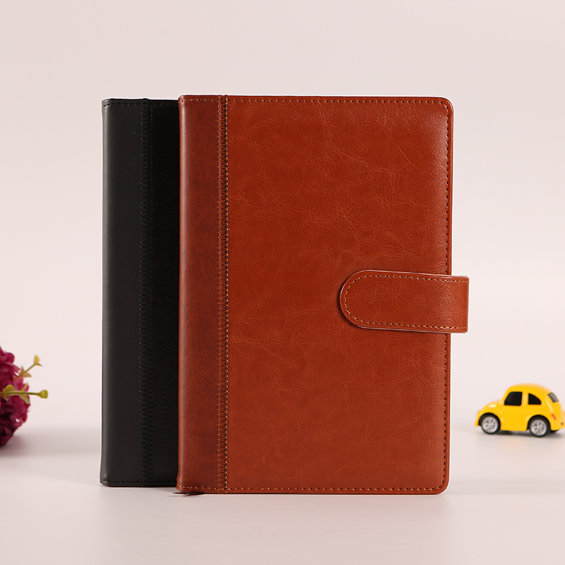 Imitation leather business office notebook, PU student study notebook, A5 buckle notepad, can be customized with logo Application Scenario