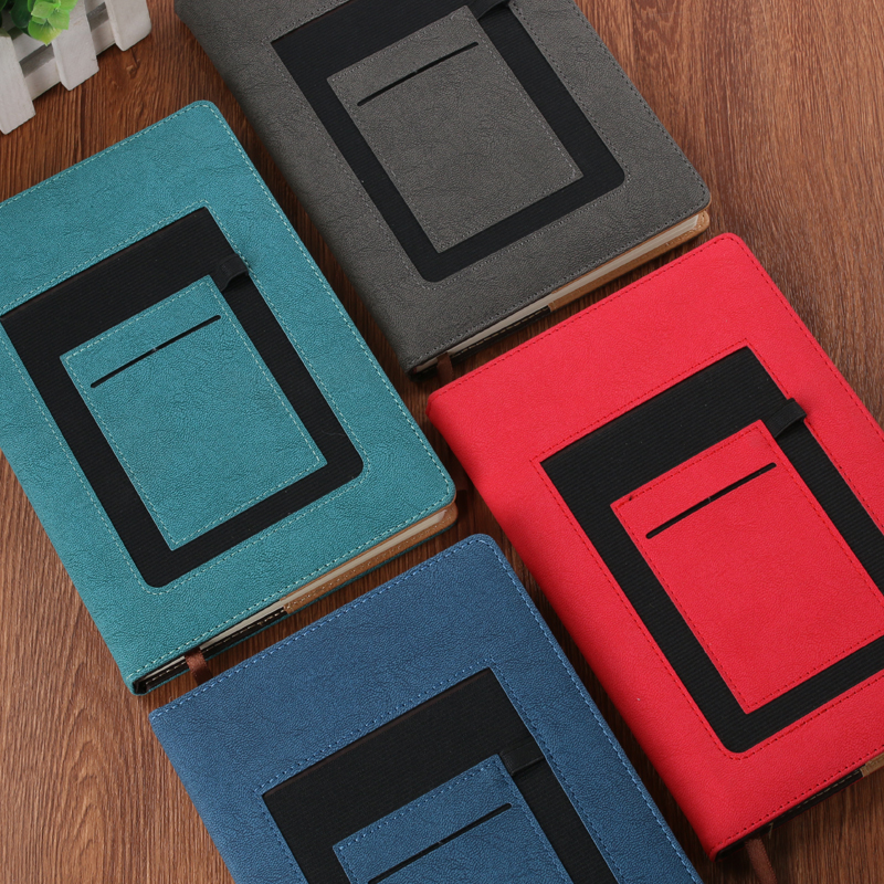 Factory direct sales of high-end leather creative gifts, paperback note-taking notebooks, stationery, custom logo, wholesale in stock details Picture