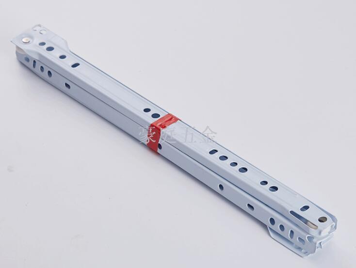 White dusted two section ordinary rail roller silent slide drawer support bottom guide silencer nylon slide thumbnail