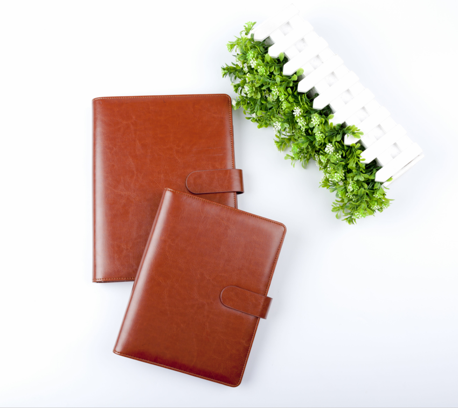 Loose-leaf notebooks, stationery, business office notebooks, and custom A5 creative soft leather notebooks can be customized with LOGO printing details Picture