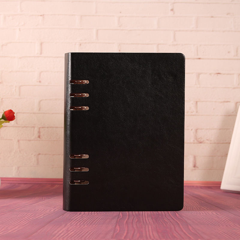 Customized loose-leaf notebook, business notebook, stationery, 6-hole clip loose-leaf notebook, A5 loose-leaf planner, diary Item Picture