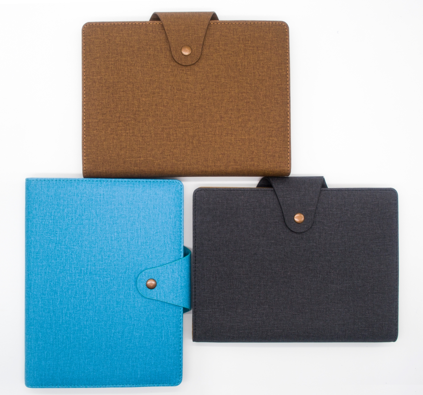 Factory wholesale of buckle imitation leather business notebooks, pu leather notepads and office loose-leaf notebooks in stock Specification image