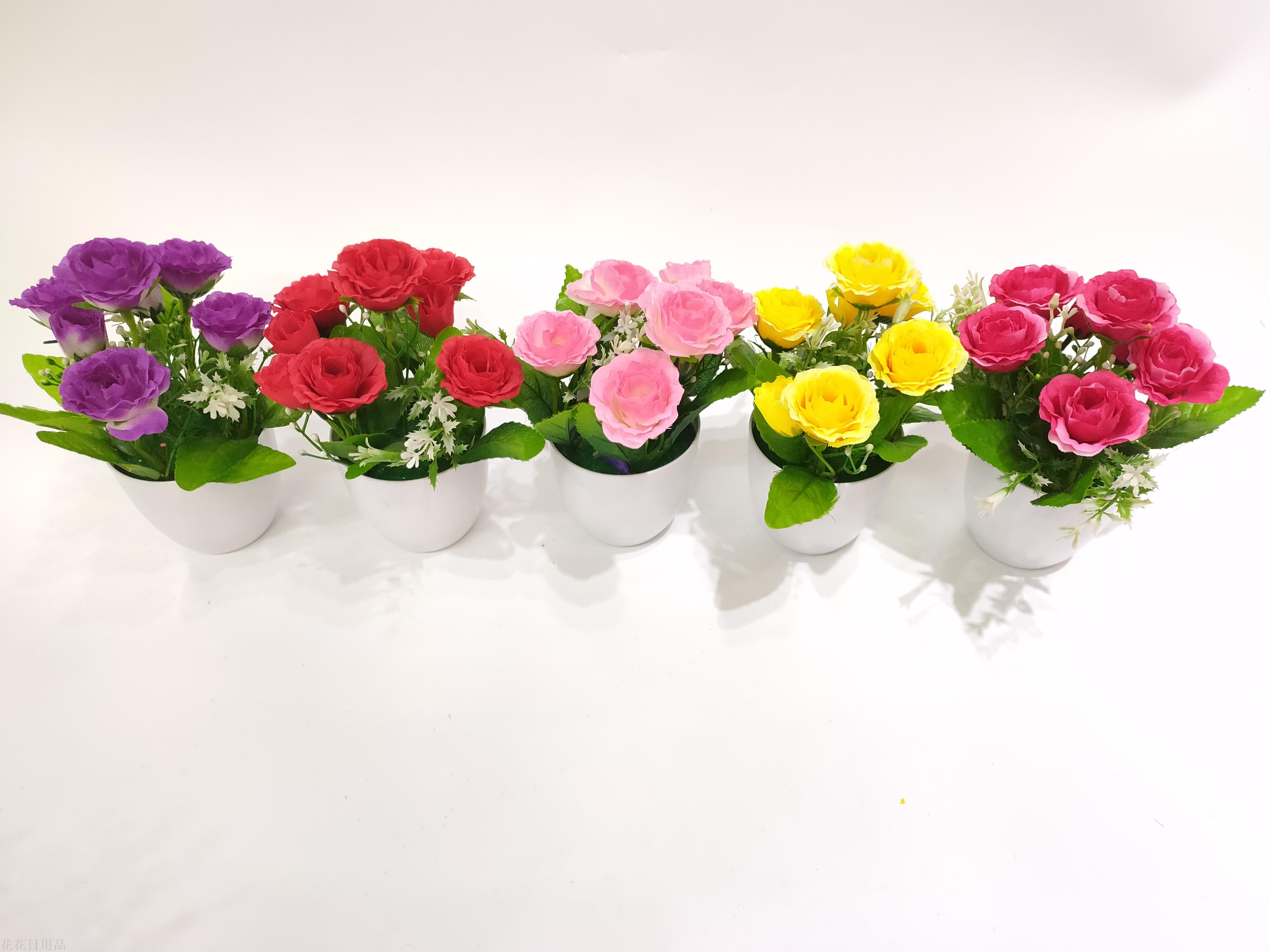 仿真花艺摆件套装森系假花绢花摆设客厅餐桌插花