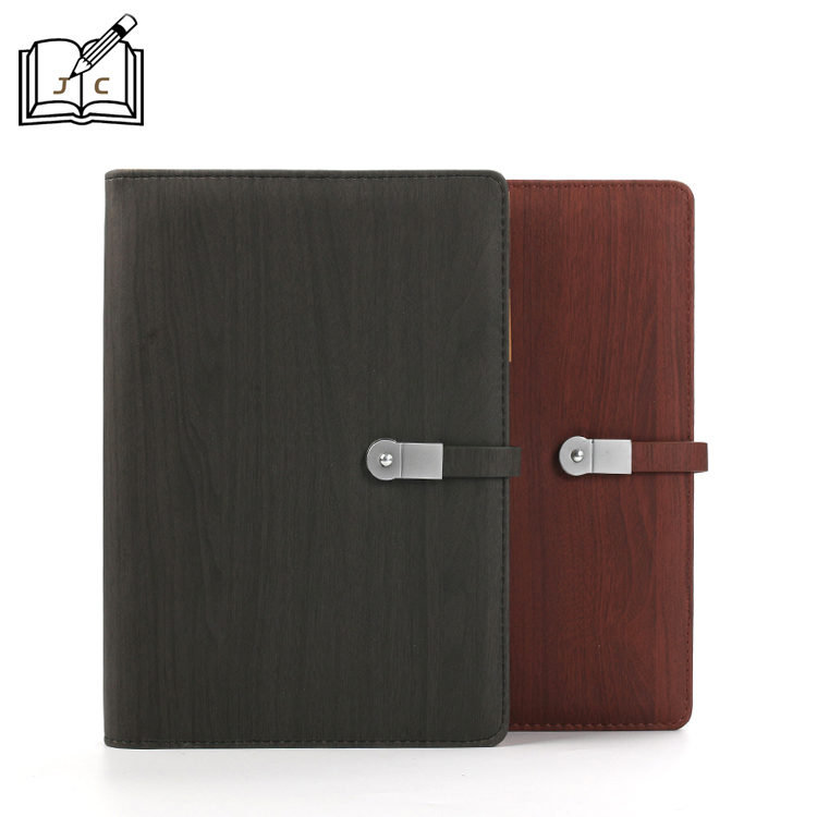 Factory in-stock A5 loose-leaf notebooks, business creative fake U-shaped buckle pu imitation leather notepads, custom logo